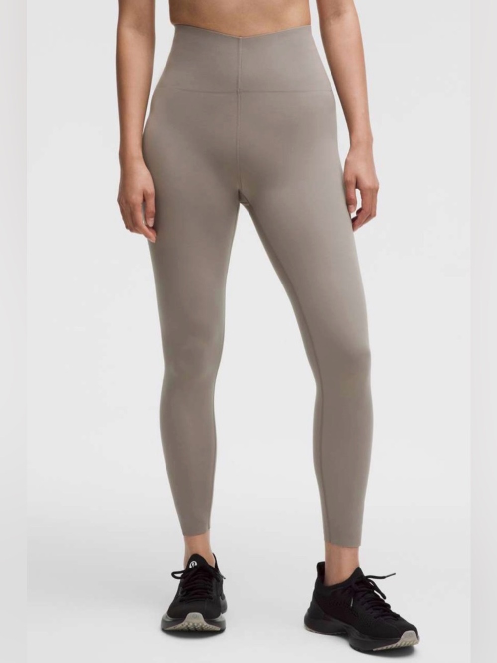 NWT- lululemon Glow Up SHR Tight 25” Warm Ash Gray